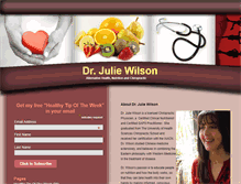 Tablet Screenshot of drjuliewilson.com